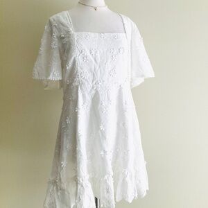 Showpo Fancy a Spritz White Floral Mini Dress